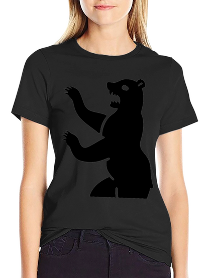 Bear Silhouette Graphic Tee - Mens Black T-Shirt