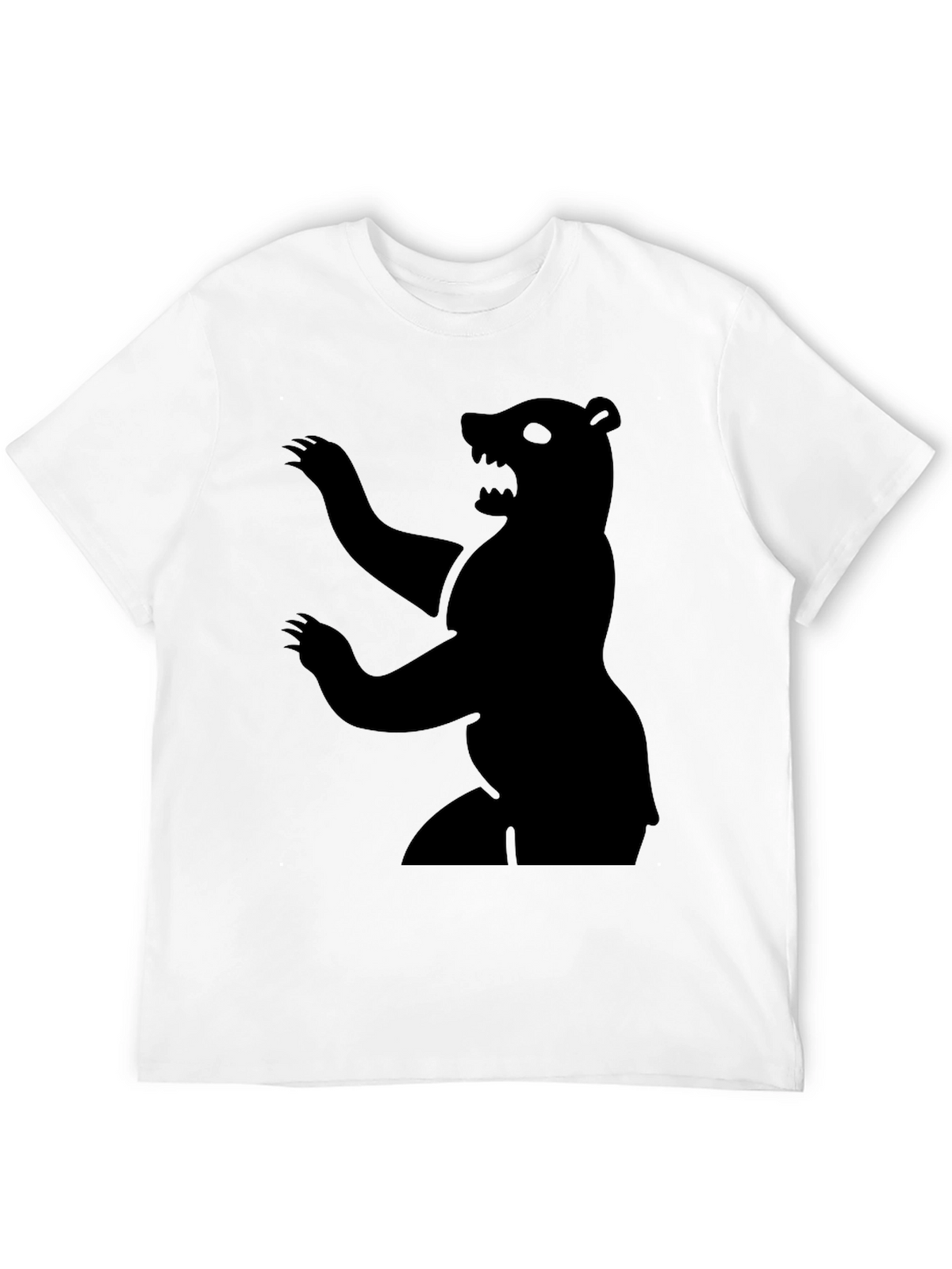 Bear Silhouette Graphic Tee - Mens Black T-Shirt