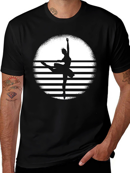 Ballerina Sunset Black T-Shirt - Dance Lovers Tee