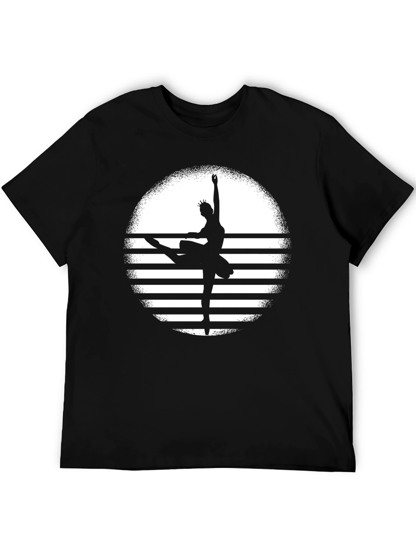 Ballerina Sunset Black T-Shirt - Dance Lovers Tee