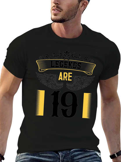 Legends Are 19 Black T-Shirt