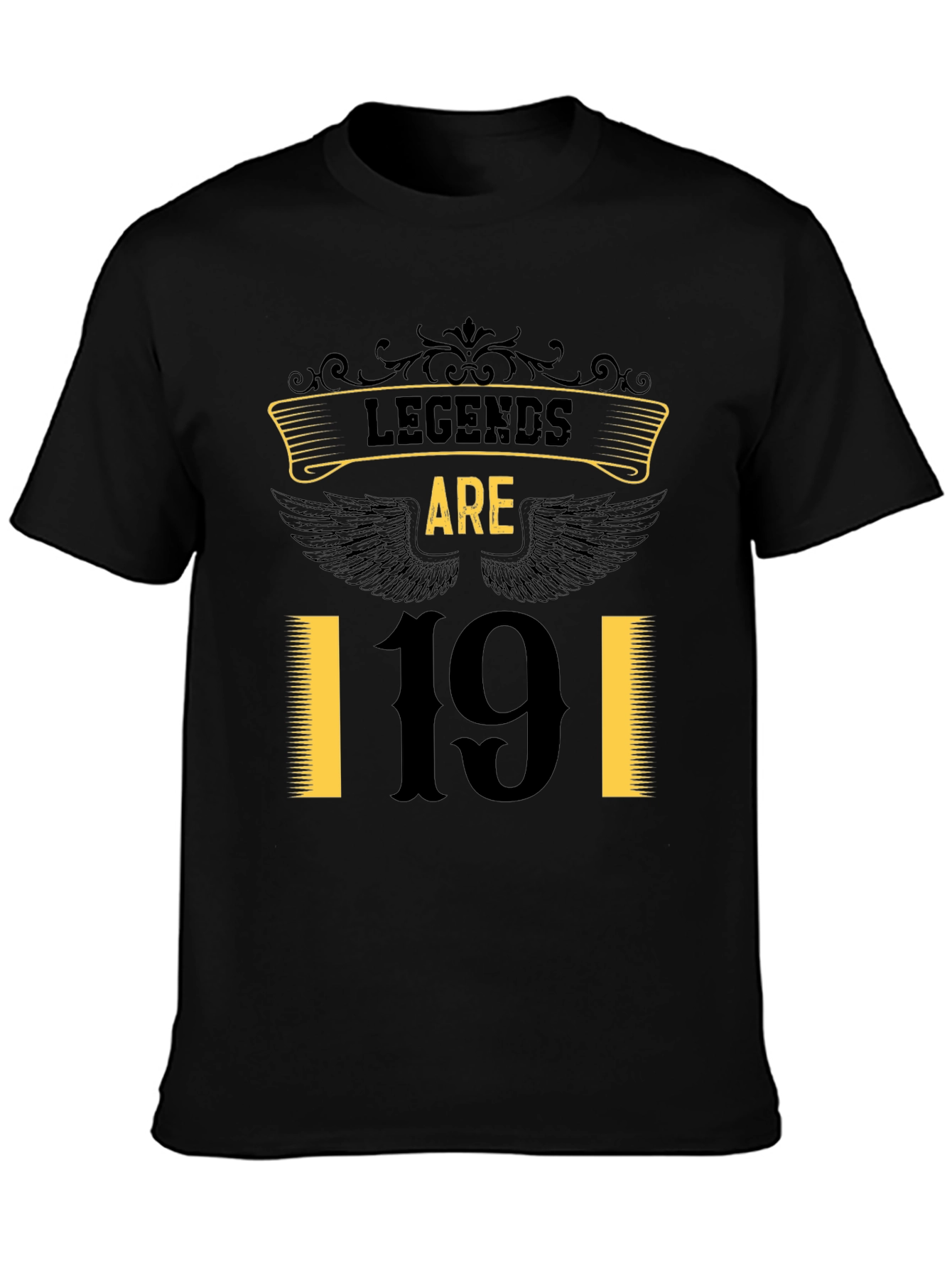 Legends Are 19 Black T-Shirt