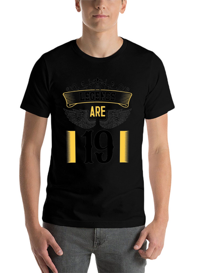 Legends Are 19 Black T-Shirt