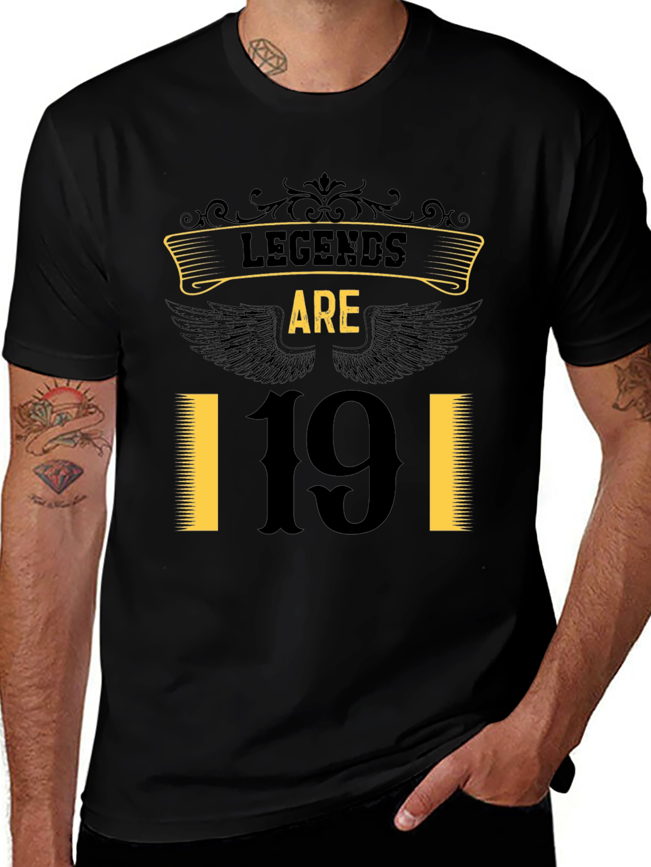 Legends Are 19 Black T-Shirt