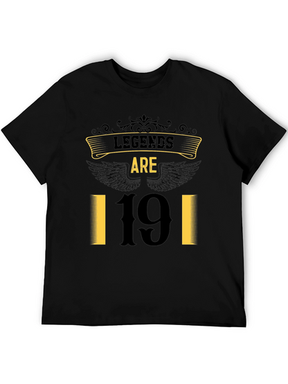 Legends Are 19 Black T-Shirt