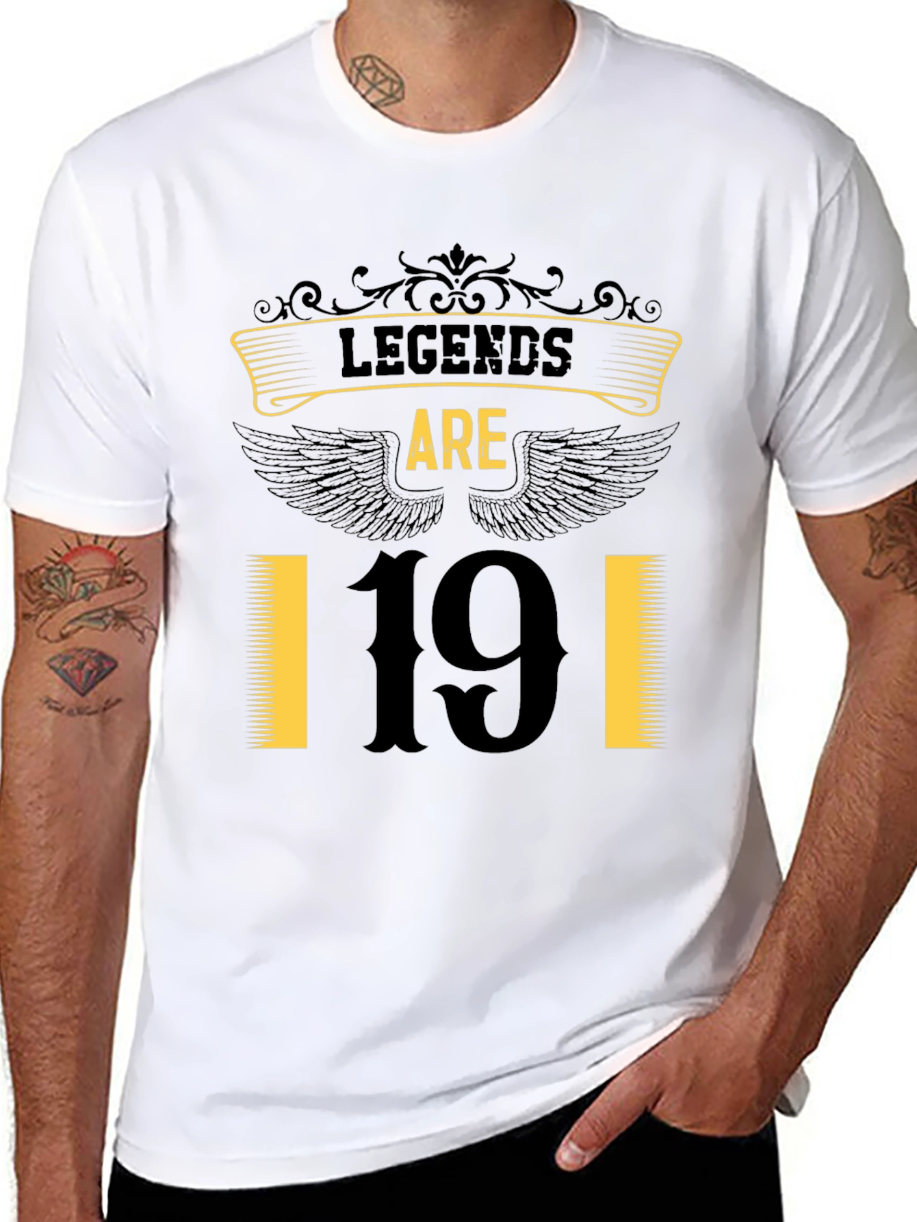 Legends Are 19 Black T-Shirt
