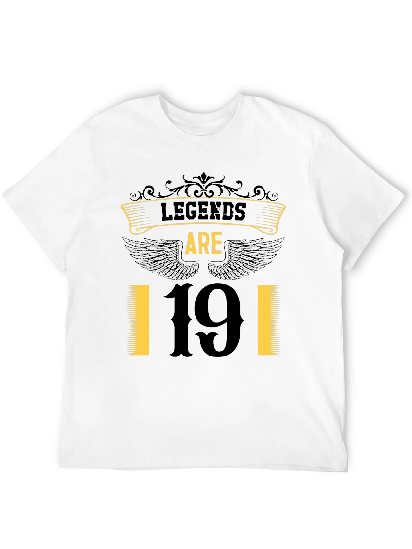 Legends Are 19 Black T-Shirt