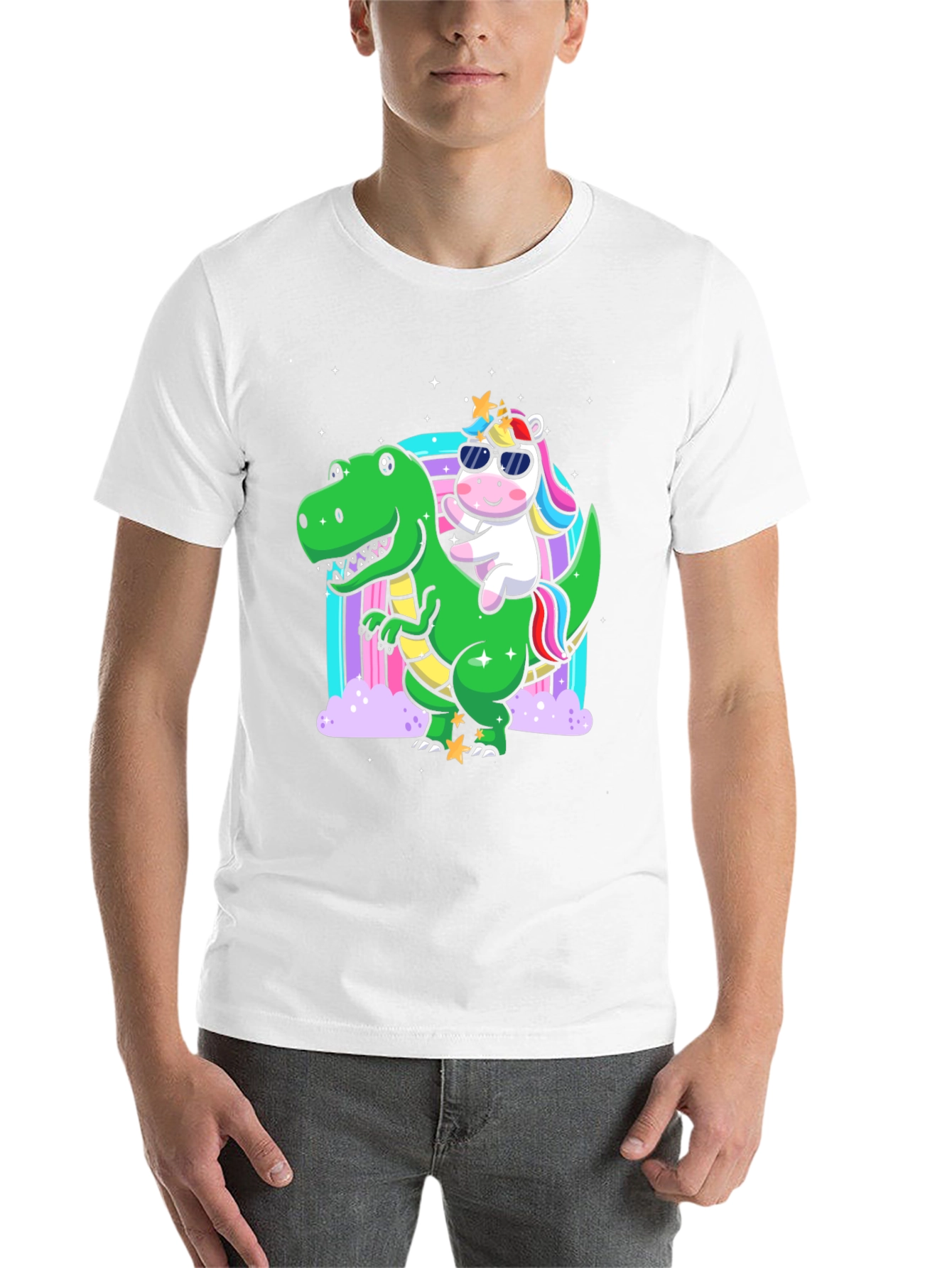 Dino Unicorn Rainbow T-Shirt