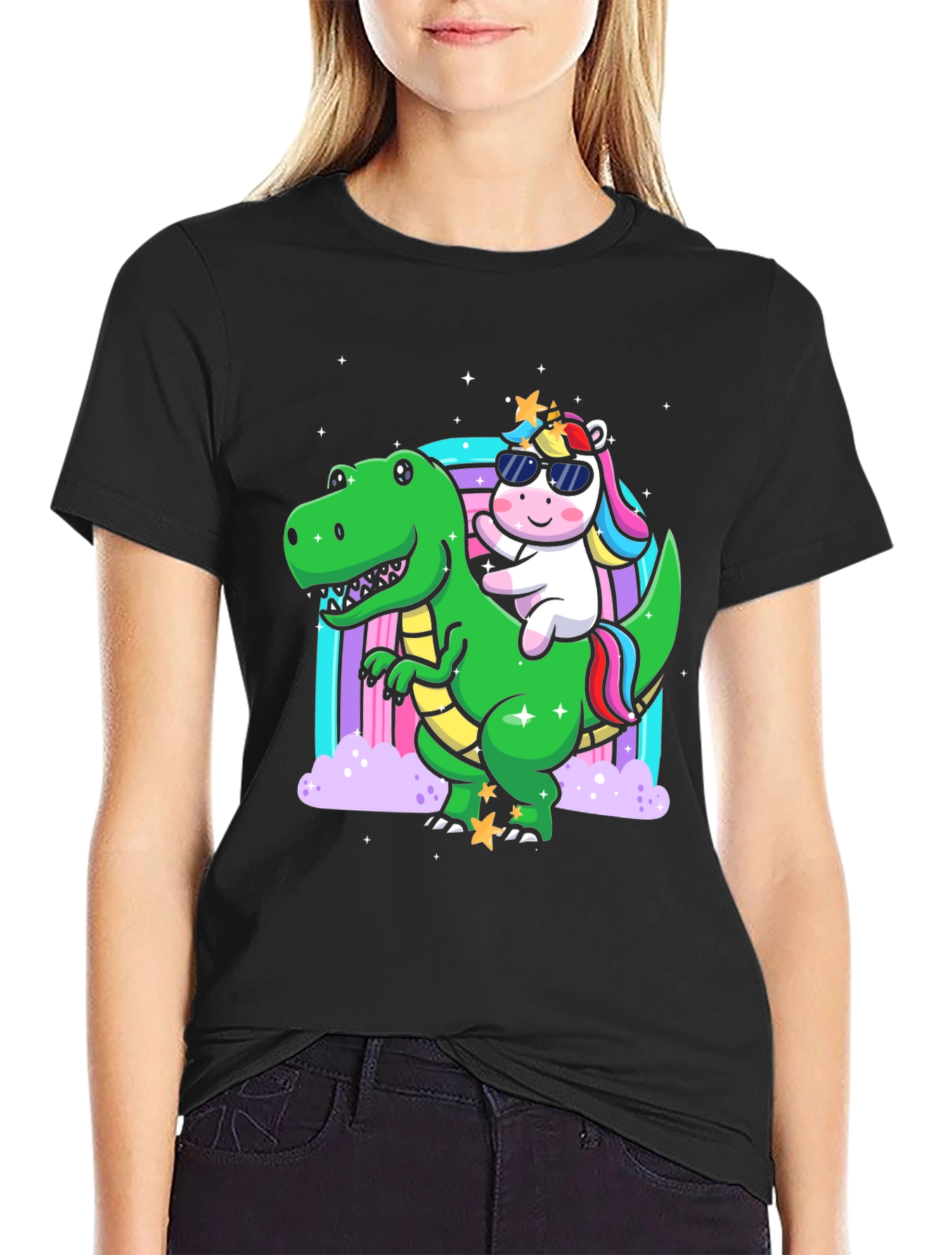 Dino Unicorn Rainbow T-Shirt