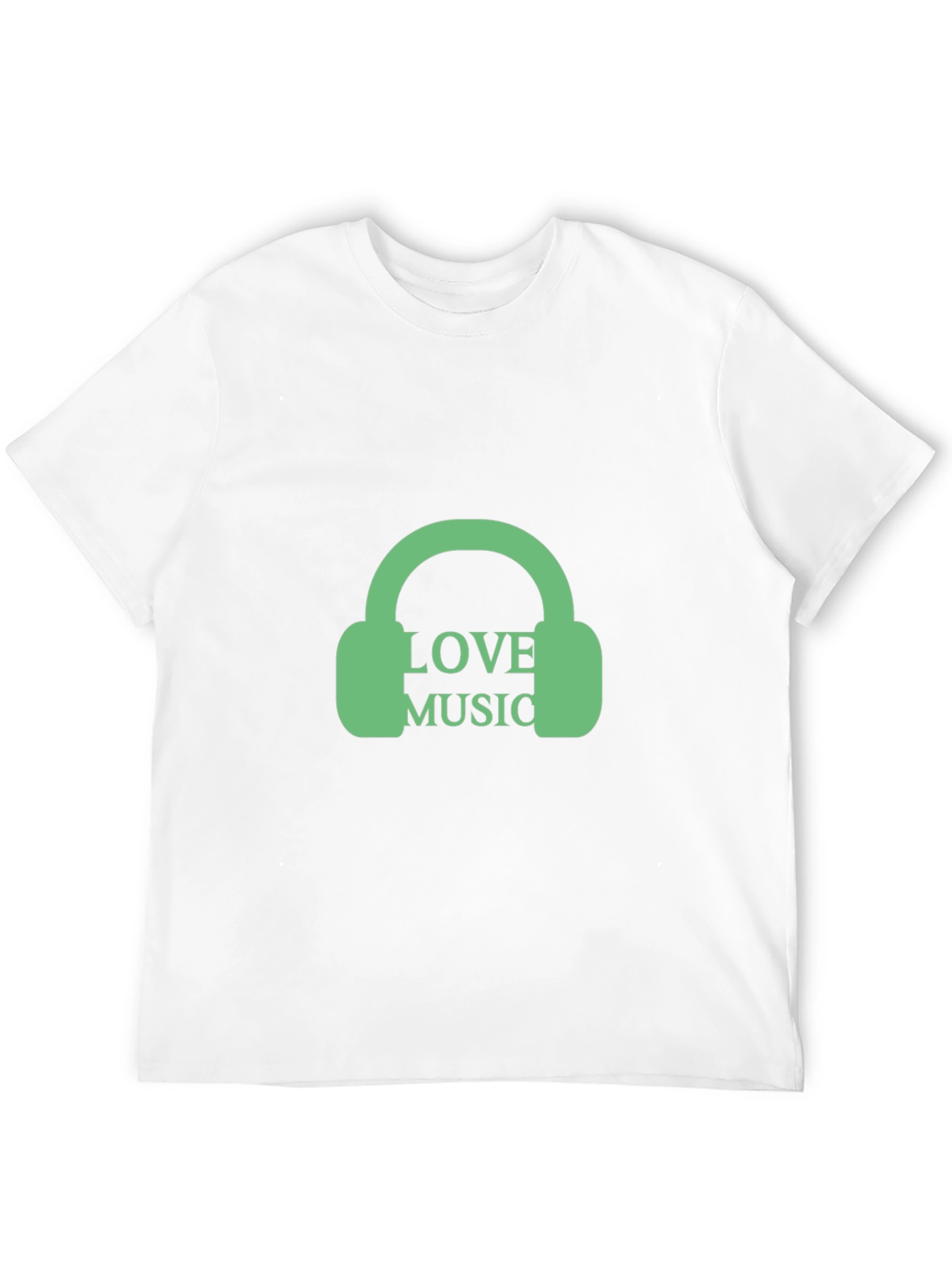 Love Music Graphic Tee - Trendy Black T-Shirt