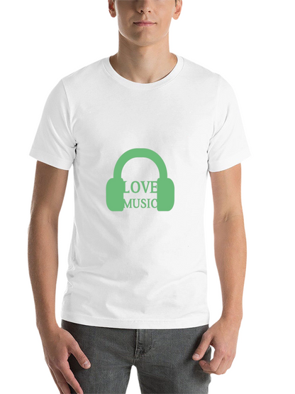 Love Music Graphic Tee - Trendy Black T-Shirt