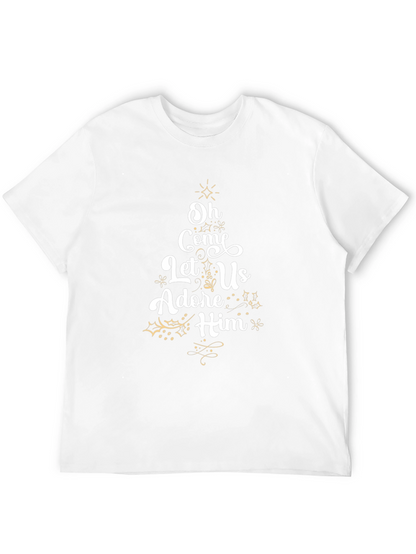 Oh Come Let Us Adore Him Christmas Tee