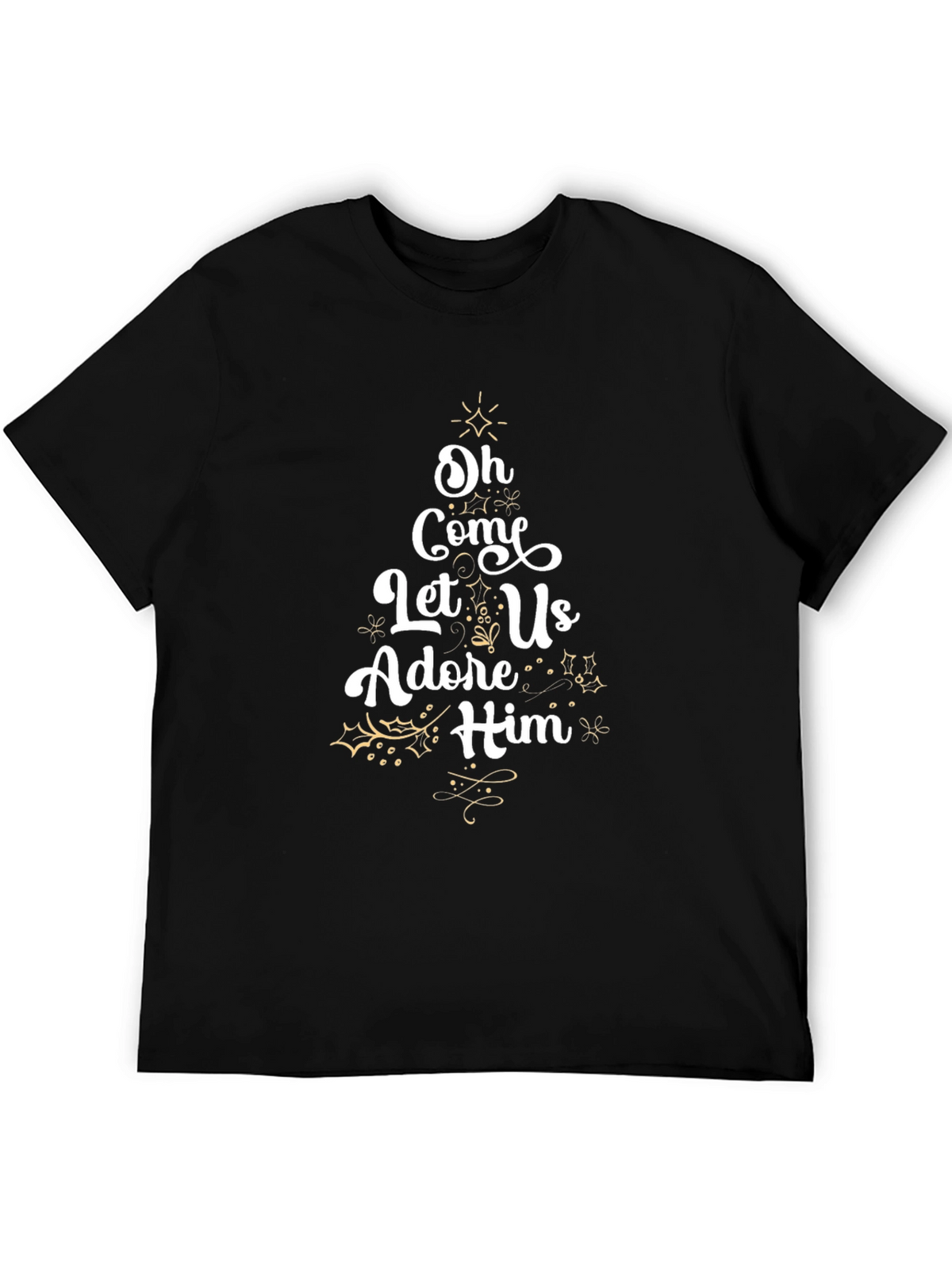 Oh Come Let Us Adore Him Christmas Tee