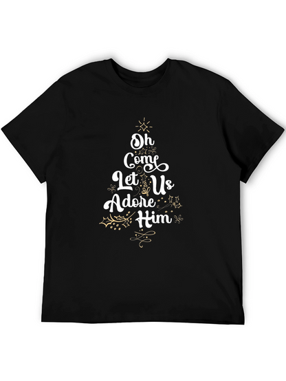 Oh Come Let Us Adore Him Christmas Tee