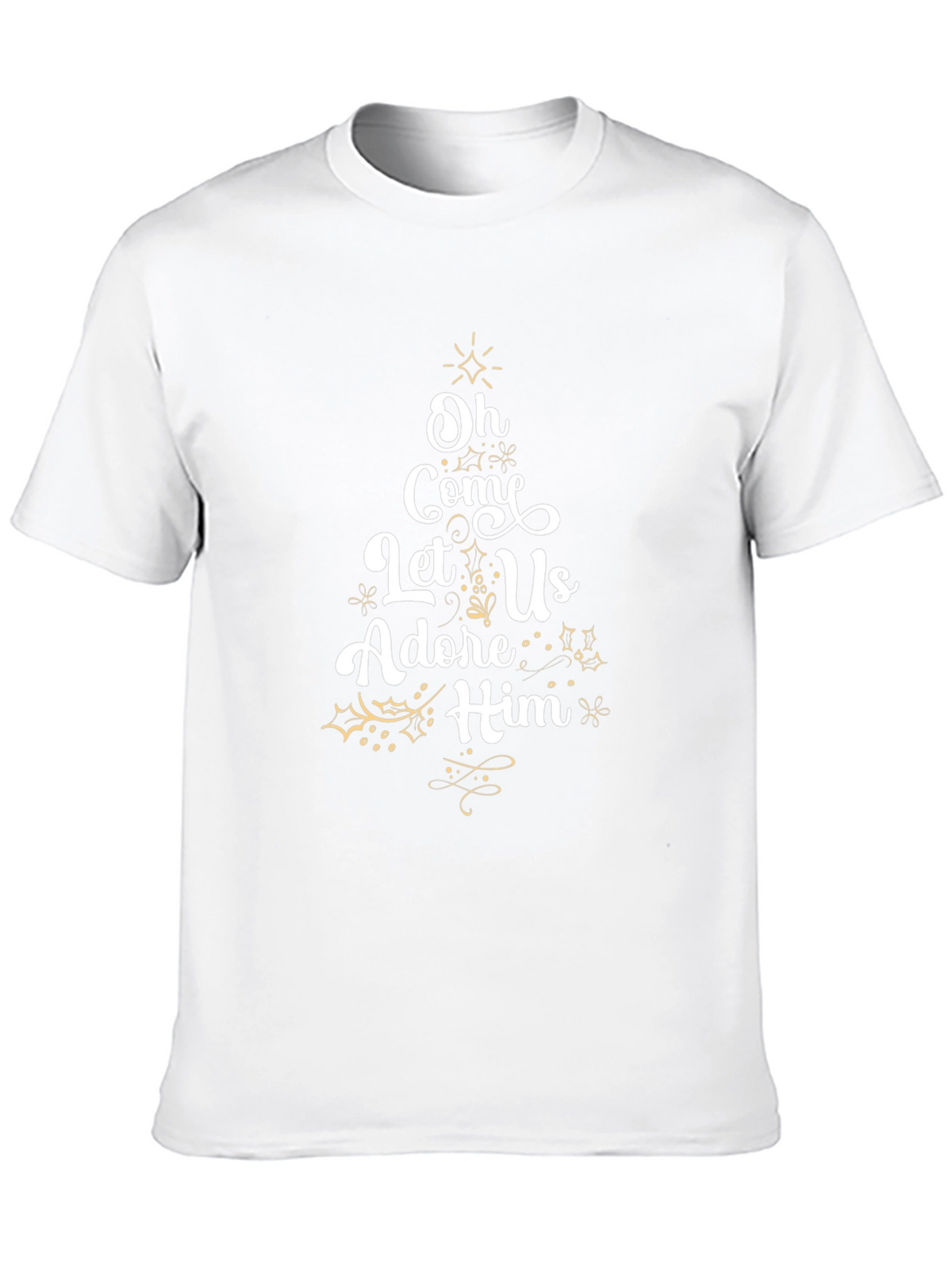 Oh Come Let Us Adore Him Christmas Tee