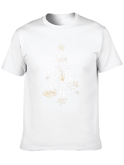 Oh Come Let Us Adore Him Christmas Tee