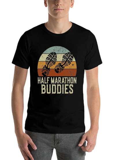 Half Marathon Buddies Retro Style T-Shirt