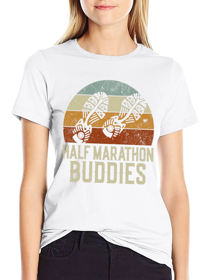 Half Marathon Buddies Retro Style T-Shirt