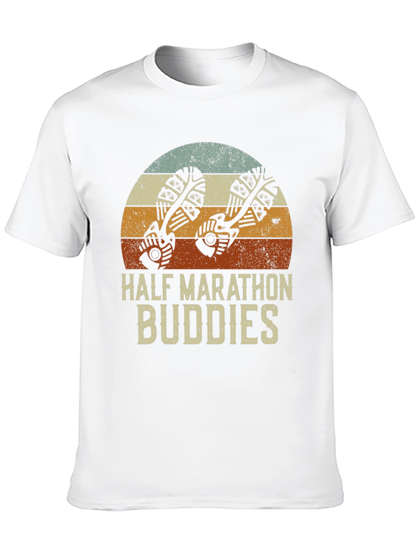Half Marathon Buddies Retro Style T-Shirt