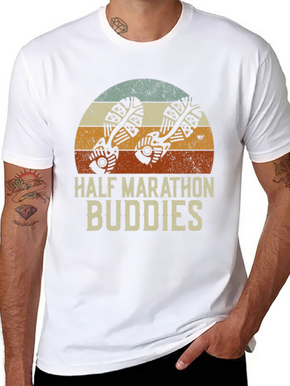 Half Marathon Buddies Retro Style T-Shirt