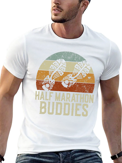 Half Marathon Buddies Retro Style T-Shirt