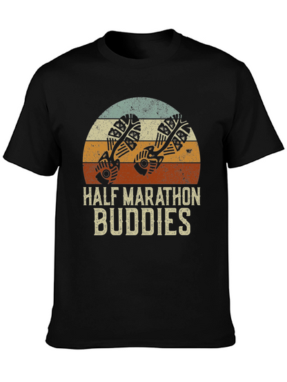 Half Marathon Buddies Retro Style T-Shirt