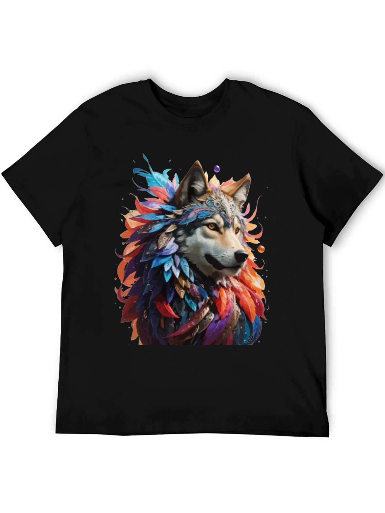 Wolf Feather T-Shirt - Unique Graphic Tee