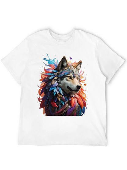 Wolf Feather T-Shirt - Unique Graphic Tee
