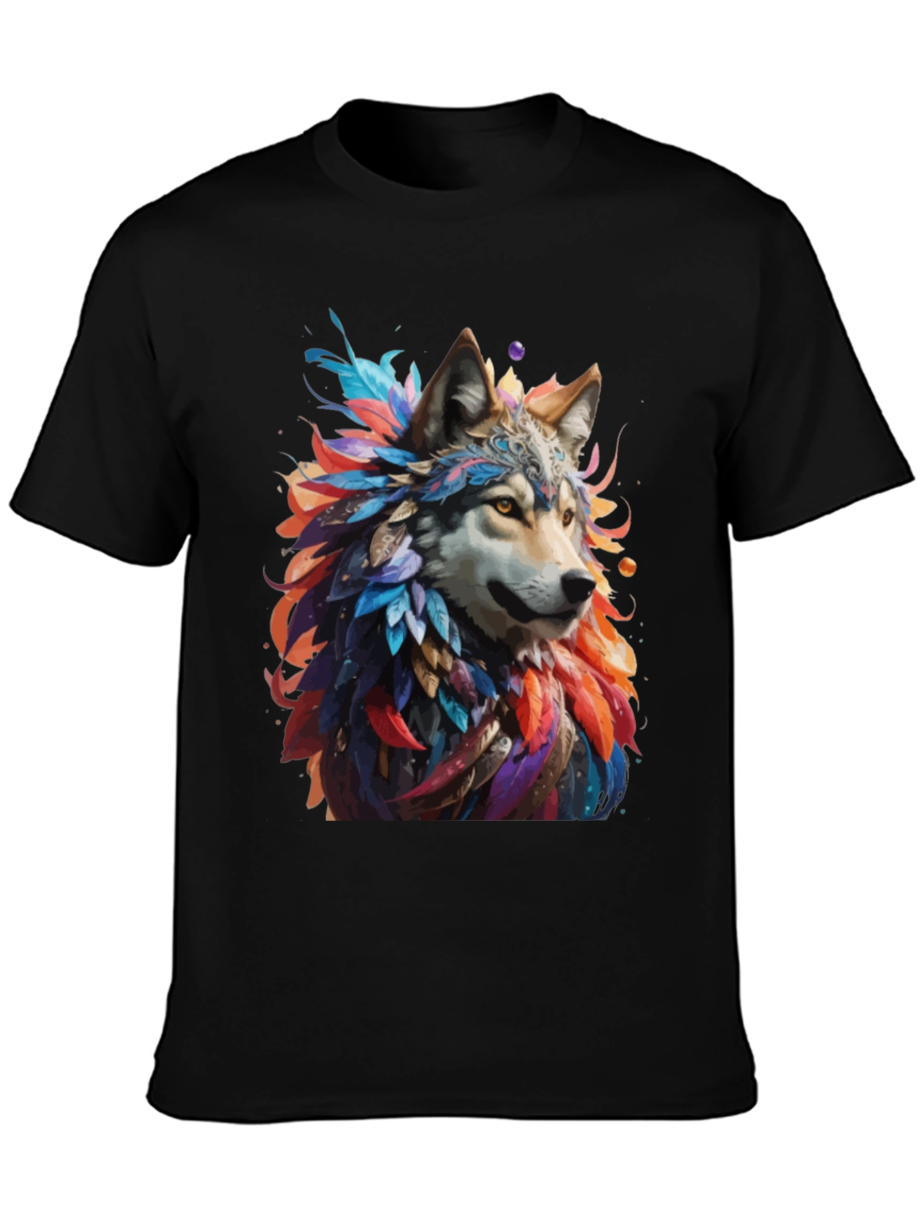 Wolf Feather T-Shirt - Unique Graphic Tee