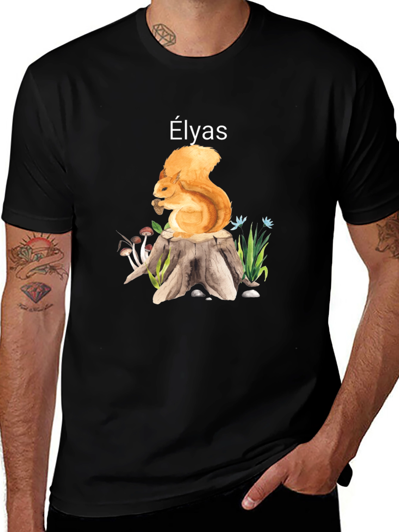 Squirrel Forest Tee - Elyas Custom