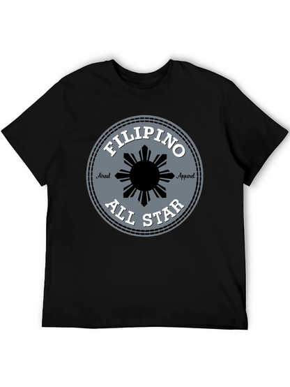 Filipino All Star Tee - Black Graphic T-Shirt