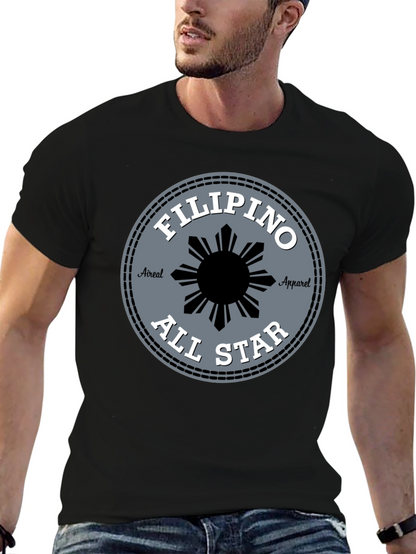 Filipino All Star Tee - Black Graphic T-Shirt