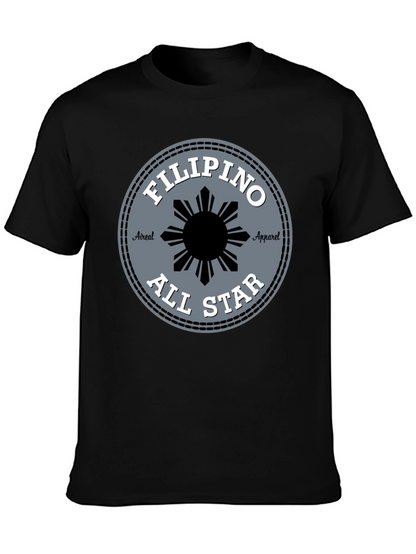 Filipino All Star Tee - Black Graphic T-Shirt