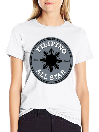 Filipino All Star Tee - Black Graphic T-Shirt