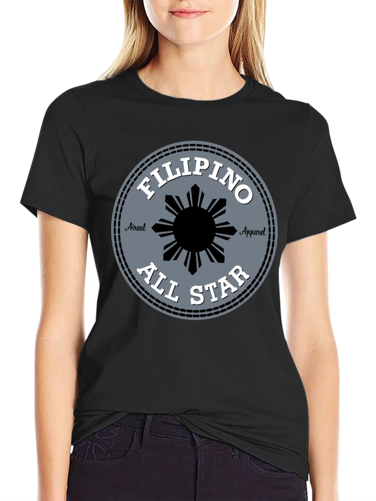 Filipino All Star Tee - Black Graphic T-Shirt