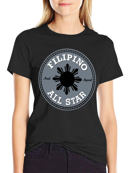 Filipino All Star Tee - Black Graphic T-Shirt