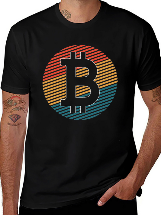 Bitcoin Retro Graphic Tee - Classic Crypto Style