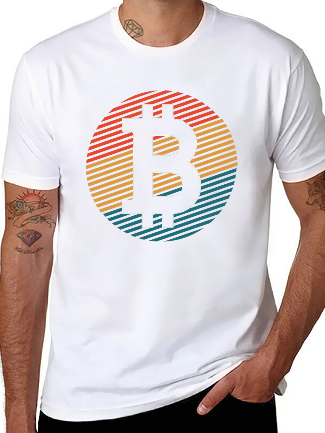 Bitcoin Retro Graphic Tee - Classic Crypto Style
