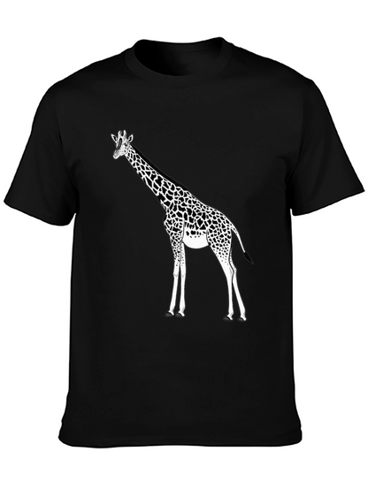 Giraffe Graphic Black T-Shirt