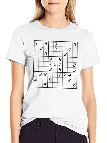 Sudoku Puzzle T-Shirt - Brain Teaser Tee