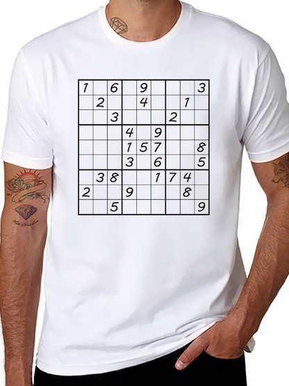 Sudoku Puzzle T-Shirt - Brain Teaser Tee