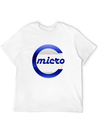 Micro Logo Black T-Shirt - Casual Graphic Tee