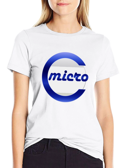 Micro Logo Black T-Shirt - Casual Graphic Tee