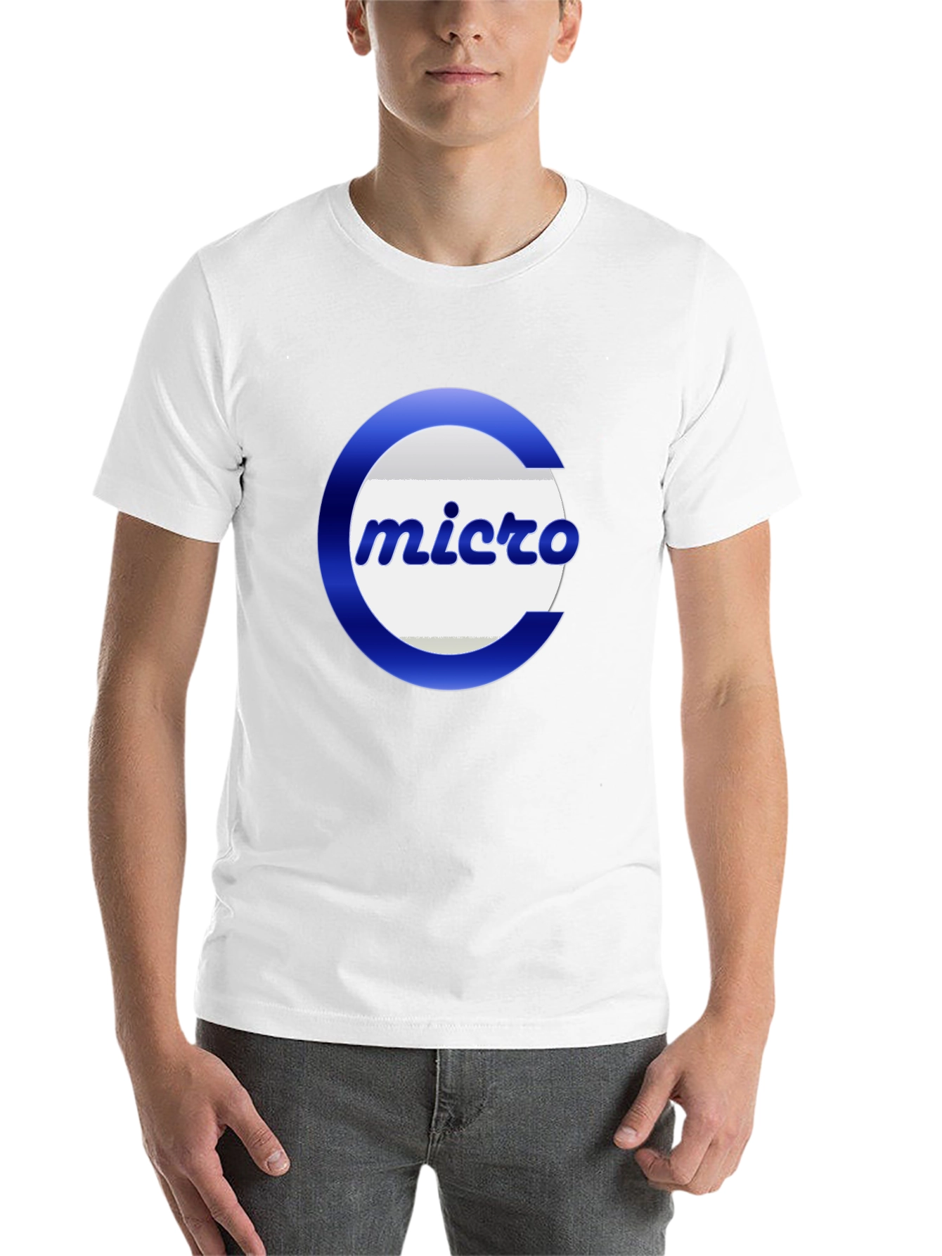 Micro Logo Black T-Shirt - Casual Graphic Tee