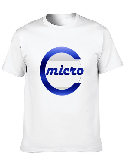 Micro Logo Black T-Shirt - Casual Graphic Tee