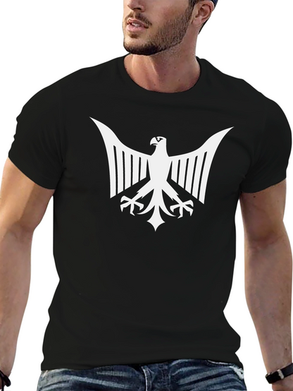 Eagle Emblem Graphic Tee - Bold Black T-Shirt