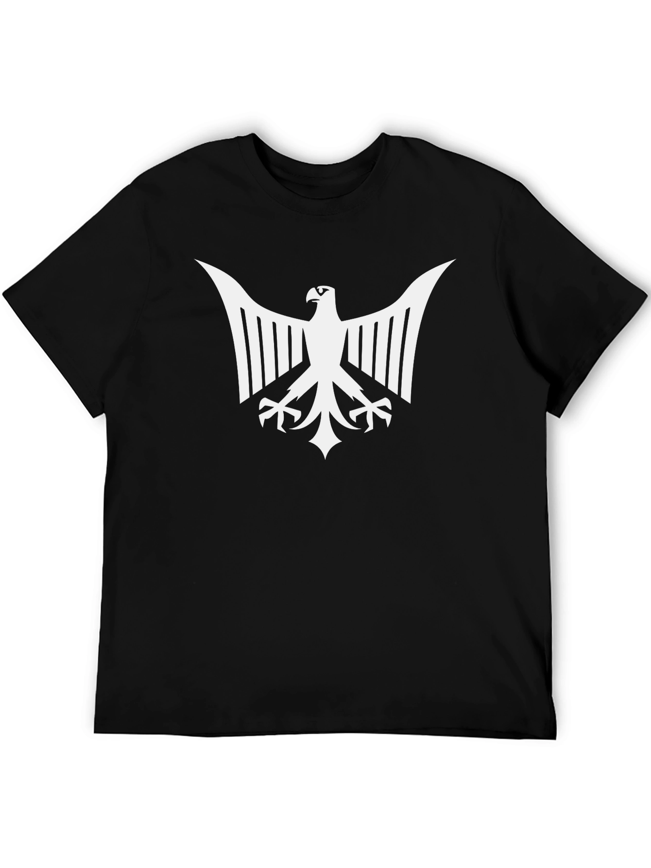 Eagle Emblem Graphic Tee - Bold Black T-Shirt