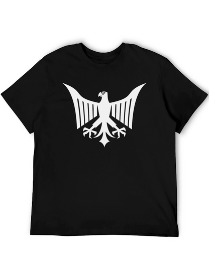 Eagle Emblem Graphic Tee - Bold Black T-Shirt