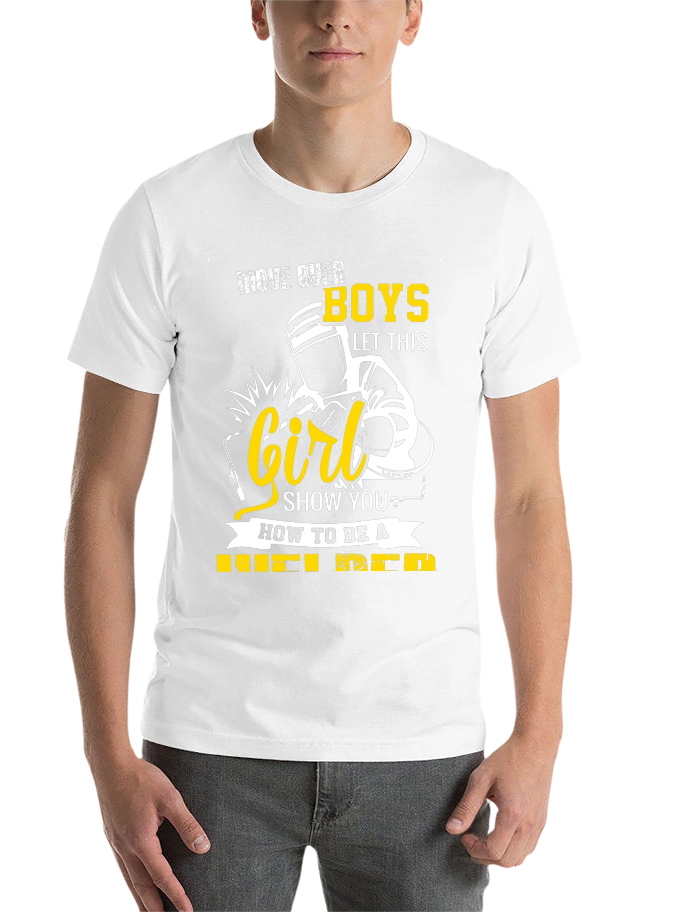 Welder Girl T-Shirt: Move Over Boys