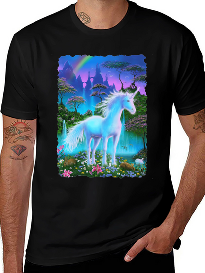 Unicorn Fantasy T-Shirt - Magical Scene
